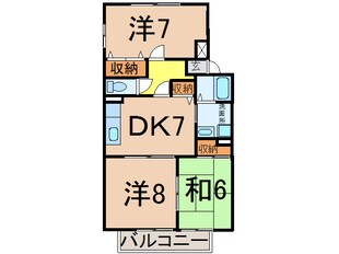 相馬駅 徒歩8分 2階の物件間取画像